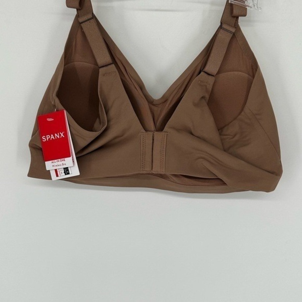NWT Spanx All-In-One Bra Size Lg A-C Cups Cafe Au Lait Wireless MRSP $64 - Picture 2 of 5